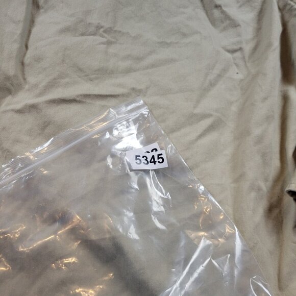 Nautica Shirt Mens XL Beige Oxford Long Sleeve Sailing Crest Denim Collar Retro - Picture 7 of 8